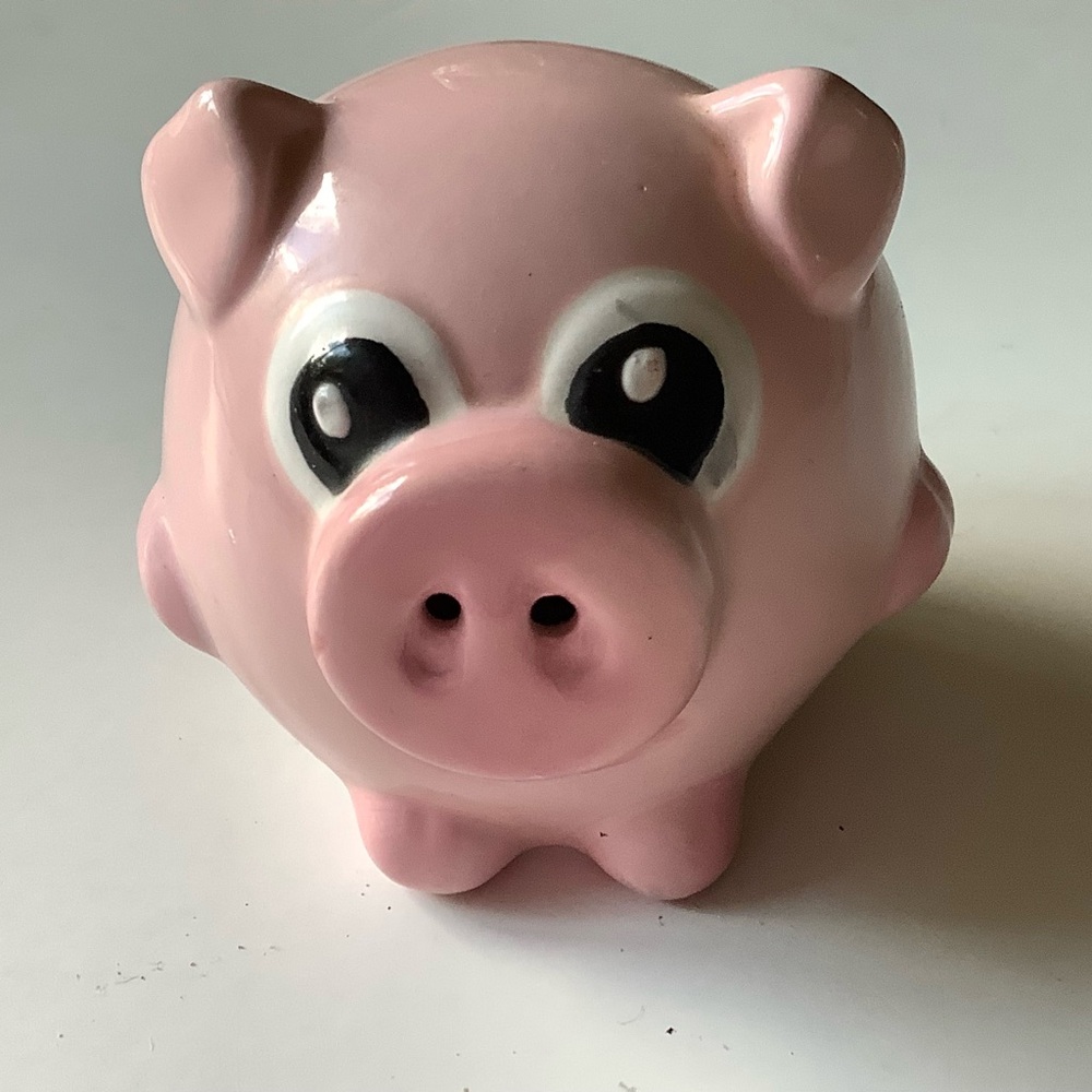 Small Pink Pig Salt Shaker